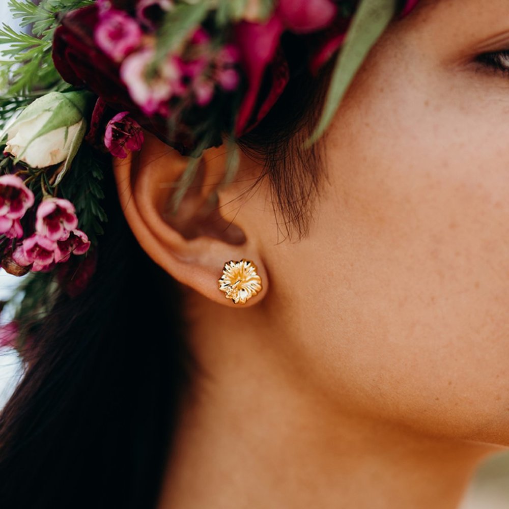 Aloha Hibiscus Studs